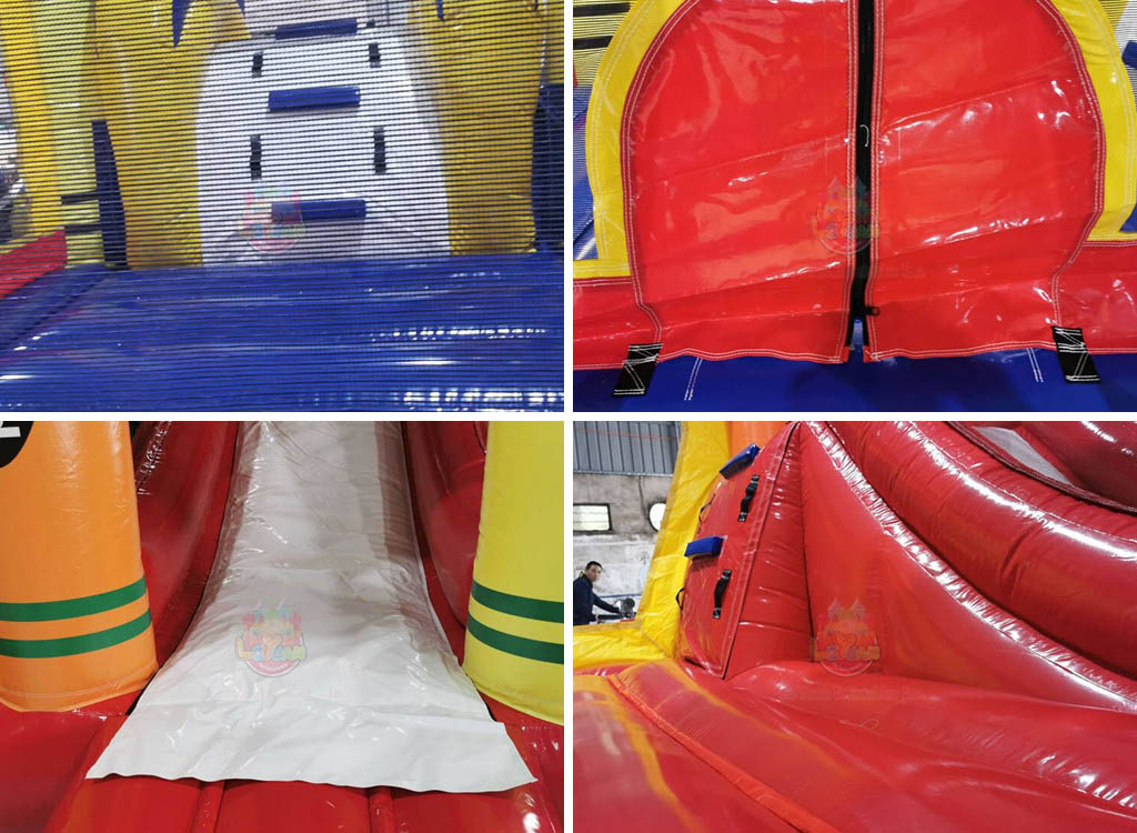 Crayon bouncy castles