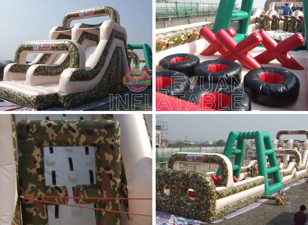 boot camp inflatable obstacle course