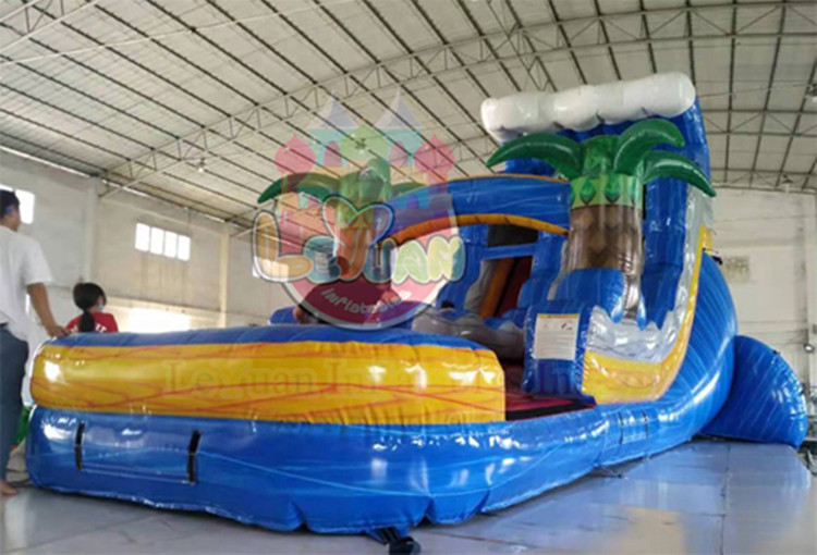 inflatable wet slide
