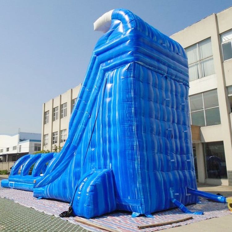 Giant inflatable water slide