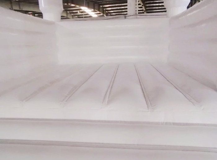 White inflatable bouncer