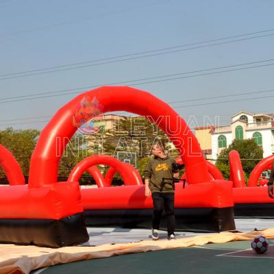 Interactive Sports Games Inflatable Karting Track Circuit