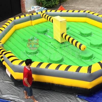 Outdoor Toxic Mechanical Inflatable Meltdown Sweeper Game for Kids and Adults