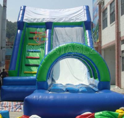 24FT Giant Blue Inflatable Water Slide Pool