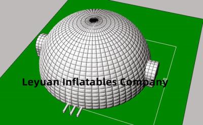 15m Inflatable White Dome For Event