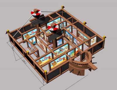 12m New Design Pirate Inflatable Maze