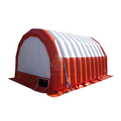 White n Red Contantly Inflate Tube Tent