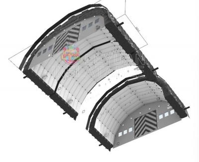 Heavy Duty Inflatable Contruction Tent for Temporary Workspaces