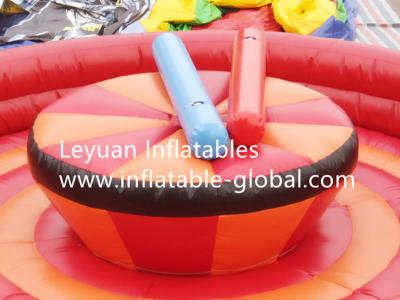 Interactive Inflatable Jousting Ring with Sticks